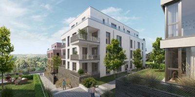Luxus-Neubau-Wohnung mit Rheinblick