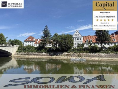 Leopoldineninsel - Gut vermietete 2 Zimmer Wohnung mit Balkon mit Blick auf das Schloss in einer ...
