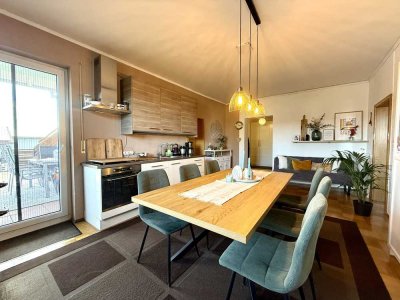 Großzügige Wohnung - Nahe Memmingen mit Küche, Balkon und Dachterrasse