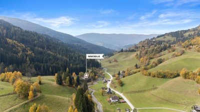 Mitten in der Natur – Wohnen im Herzen Kärntens - Großzügiges Wohnhaus mit drei Wohnungen und vielen Möglichkeiten– auch ideal zur Appartementmietung geeignet.