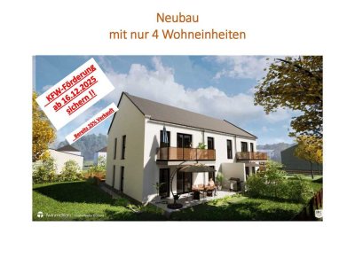 Neubau -  2-3 ZKB Wohnungen teilweise mit großen Gärten