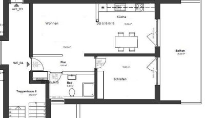 Helle und geräumige 2-Zimmer Wohnung  zu vermieten