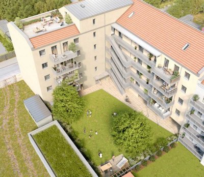 NEUBAU-Wohnung mit Balkon zum Garten * 4 Zimmer * KFW 40 und QNG