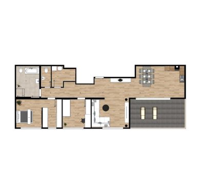 Penthouse-Traum mit Dachterrasse & Weitblick am Feldrand