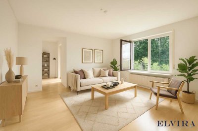ELVIRA - Planegg, Altbauvilla schöne 2,5 Zimmer-Wohnung mit Südbalkon, Provisionsfrei für Käufer!