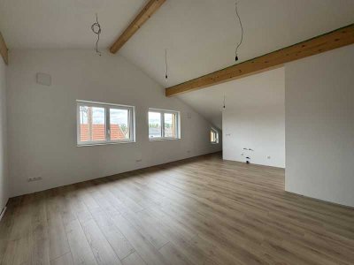 WOHNEN & ARBEITEN - ERSTBEZUG in individuelle, großzügige DG-Wohnung  ++ Terrasse und Gartenanteil