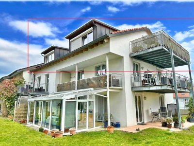 Lichtdurchflutete 3.5 Zimmer-DG Wohnung mit Seeblick in Konstanz-Litzelstetten