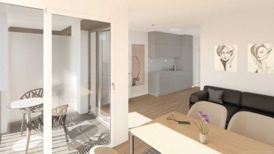 1-Zi.-Wohnung im 2. OG