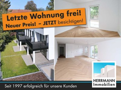 Barrierearme 3-Zimmer-Neubau-Wohnung mit Terrasse