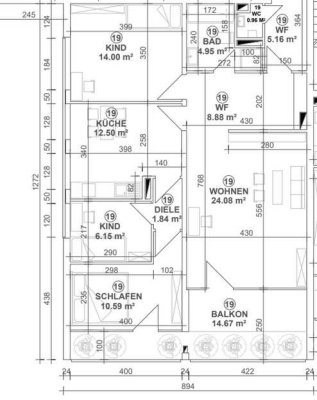 Bünde geräumige 4ZKB Wohnung mit Balkon WE19