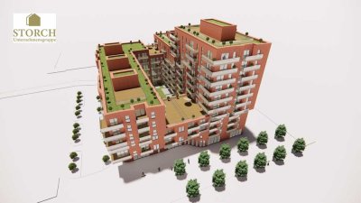 Baufeld XV 2-Zimmer-Neubauwohung KfW 40 Süd-Ausrichtung mit Balkon an der Hörn