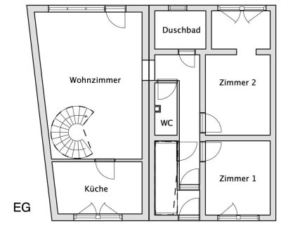 Geräumige 4-Zimmer Maisonette-Wohnung mit Garten