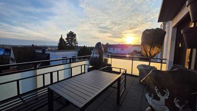 Traumhaftes Panorama & Neubaukomfort: Bezugsfreie, stufenfreie Wohnung mit Südbalkon & Tageslichtbad