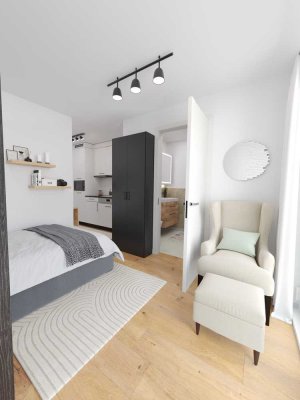 Kompaktes Design-Apartment – möbliert, ausgestattet & bezugsbereit ab 01.09.2025 Apartment Nr. 2
