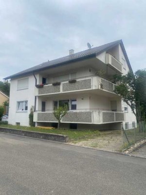 Helle und ruhige 2,5-Zimmer-Dachgeschosswohnung mit Balkon und Einbauküche in Steinheim