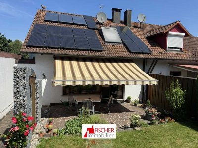 Naturverbundenes Wohnen: Doppelhaushälfte mit Garten und Terrasse in ruhiger Lage..
