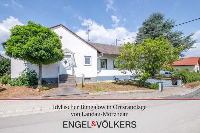 Idyllischer Bungalow in Ortsrandlage von Landau-Mörzheim