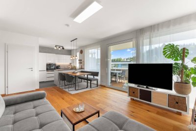 Modern wohnen mit Schlossblick – neuwertige 3-Zimmerwohnung mit Terrasse &amp; Carport in Moosburg