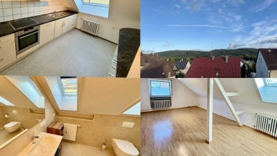 Schöne 3-Zimmer DG-Wohnung mit MEGA Bad + Einbauküche