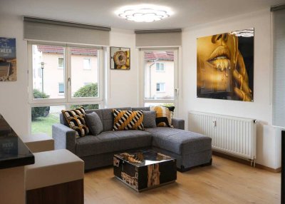 Modern möblierte, neu modernisierte 2-Zi. Wohnung mit Balkon in ruhiger Wohnlage von Weinböhla