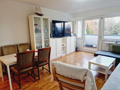 Möblierte 1-Zi.-Whg. mit Balkon - perfekt für Wohnen oder Gewerbe