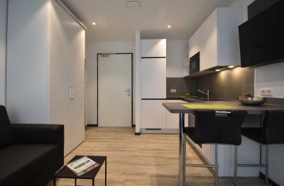Möbliertes  2-Zimmer-Apartment für 1 Person, zentrale Lage, mit Balkon - ab 1.10.2025