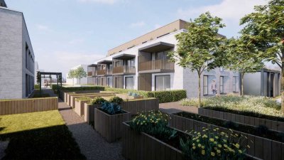 Wohnen wie im Haus mit Gartenanteil:  5-Zi.- ETW in der "Neuen Ortsmitte" der Gemeinde Reute