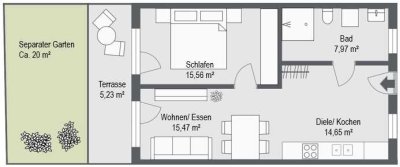 Betreutes Wohnen in Altdorf - Großzügige Erdgeschosswohnung mit Garten!