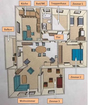 4-Zimmer Wohnung mit Balkon in Garbsen