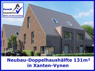 Neubau Doppelhaushälfte KfW55 mit 131m² in Xanten-Vynen