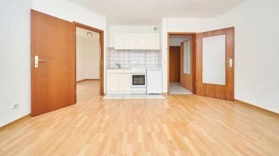 Gemütliche 1-Zi. Wohnung
mit separatem Schlafzimmer, großem Balkon und TG Platz
Verfügbar ab sofor
