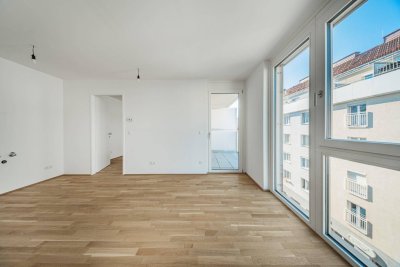 HELL &gt;&gt; Nordöstliche Balkonwohnung mit moderner Ausstattung &gt;&gt; Erstbezug mit idealer Verkehrsanbindung