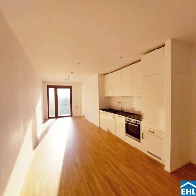 Sonnwendviertel: 2-Zimmer-Wohnung mit Balkon im 4. OG – Fitnessraum, Co-Working &amp; Rooftop-Terrasse inklusive!