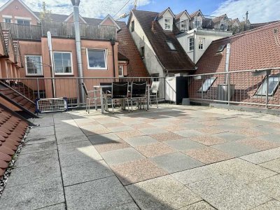 Möblierte 2-Zimmerwohnung in LB-Mitte mit XXL- Terrasse