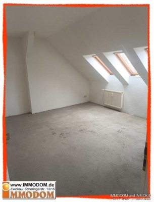 Renovierung in Eigenregie! 2-Zimmer-Wohnung im Dachgeschoss in Zwickau-Oberplanitz zu vermieten!