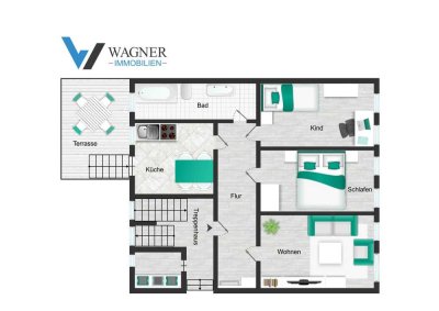 Großzügige 3-Raum-Wohnung mit Terrasse in Chemnitz – 98 m² zum Wohlfühlen!