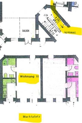 Schöne und modernisierte 1-Raum-Wohnung mit EBK in Meiningen