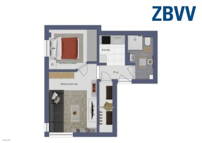 Barrierefreie 2-Zimmer Wohnung - Ideal für Rollstuhlnutzer!