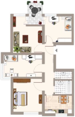 Demnächst frei! 4-Zimmer-Wohnung in Mönchengladbach Bonnenbroich - Geneicken