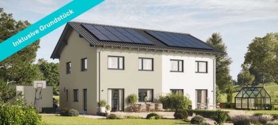 Attraktive energieeffiziente Doppelhaushälfte von Hanse Haus