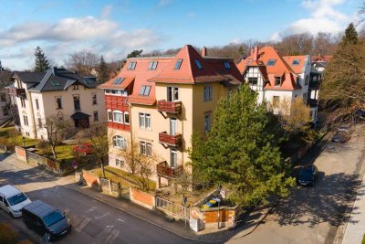 Stilvoll Wohnen in Top-Lage Dresden-Bühlau! 3-Raum-Maisonette mit Balkon und Stellplatz!