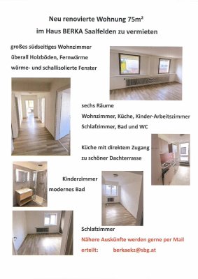 neu renovierte Wohnung 75m² im Haus BERKA