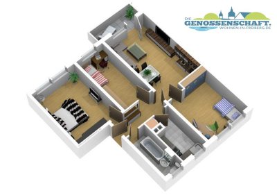 Family Time - Große 4RW mit Balkon im Grünen