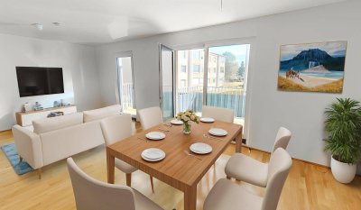 3 Zimmer-Wohnung mit Balkon am Fuße des Bisambergs