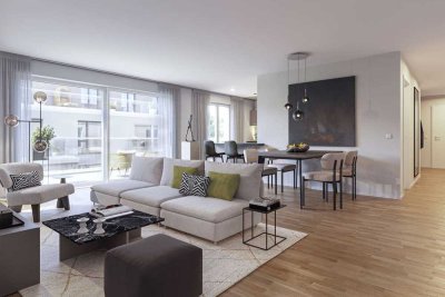 Neubau mit Wohlfühlambiente: Sonnige 2-Zimmer-Wohnung mit Dachterrasse