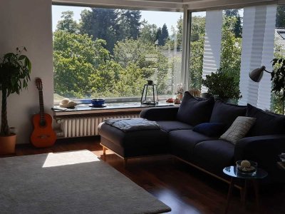 KS-Brasselsberg: Große, sonnige 5,5 Zimmer Maisonette Wohnung über 2 Ebenen mit Blick ins Grüne
