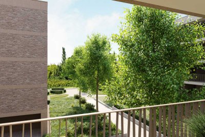 Neubau: Charmante 2-Zimmerwohnung mit Blick ins Grüne