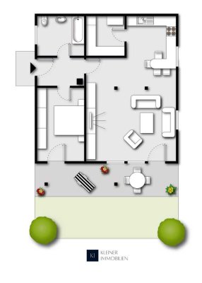 Gemütliche Einliegerwohnung mit Terrasse, Stellplatz & Blick ins Grüne