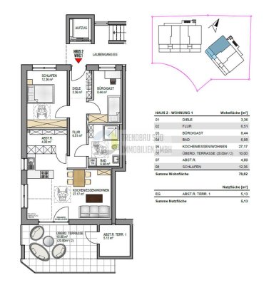 Nachhaltig Wohnen in Mietingen - Energieeffiziente Neubauwohnung KfW 40 + QNG