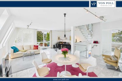 Penthouse-Maisonette oberhalb vom Kurpark mit Panoramablick auf den Taunus